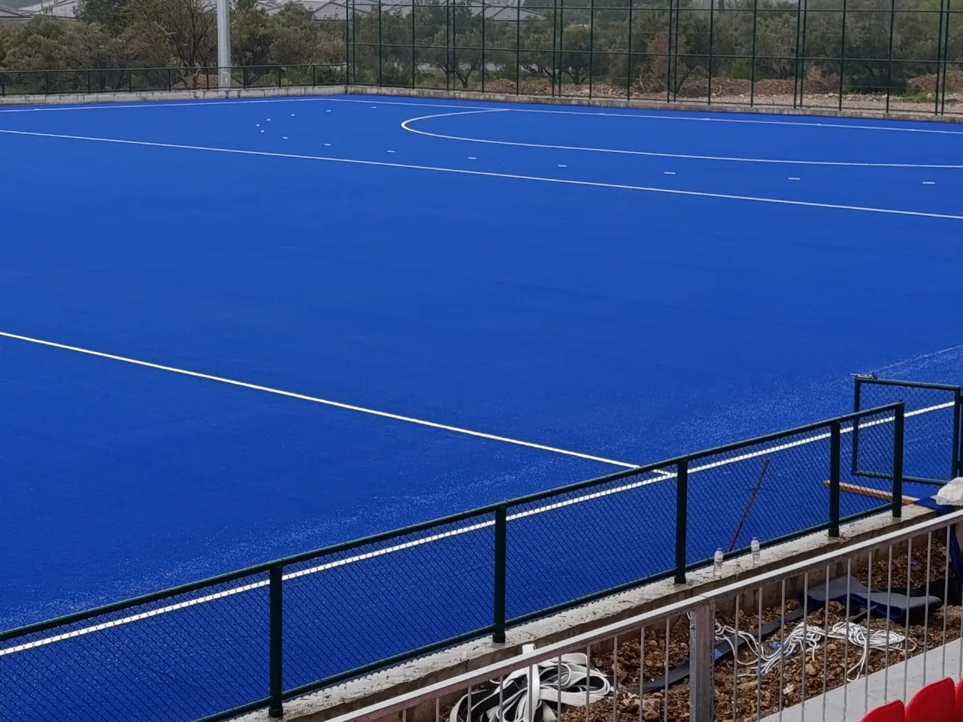 Field hockey pitch, water-based